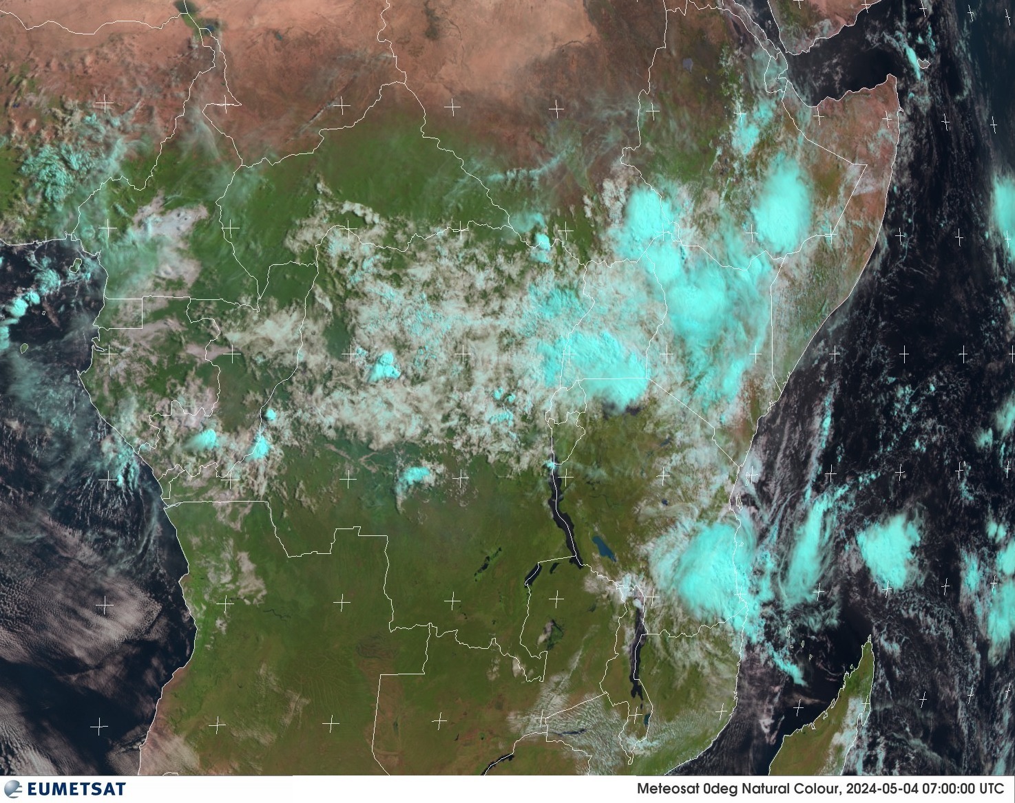 Satellitenbild Zentralafrika