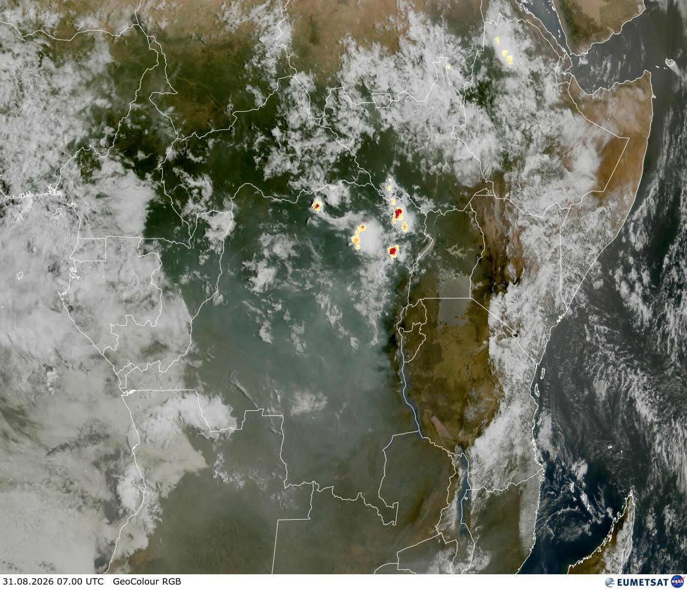Satellitenbild Afrika Mitte Satellitenbild Afrika GeoColour