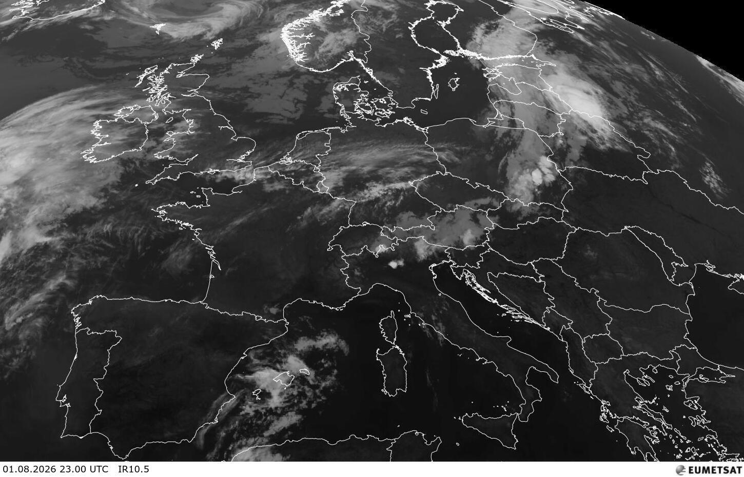 Satellitenbild Europa Satellitenbild Europa IR10.5