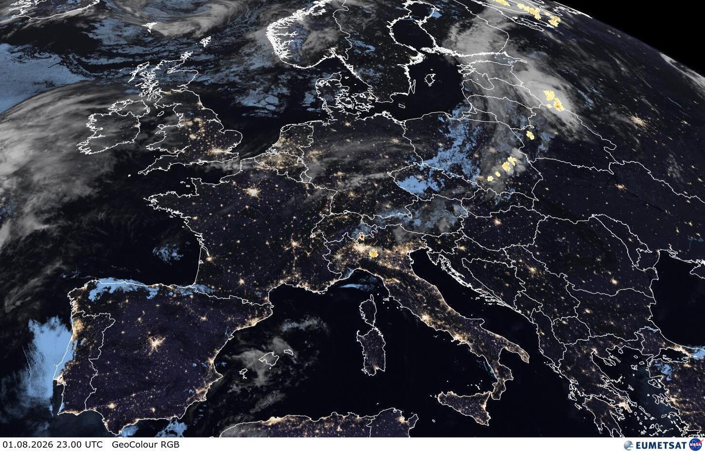 Satellitenbild Europa Satellitenbild Europa GeoColour