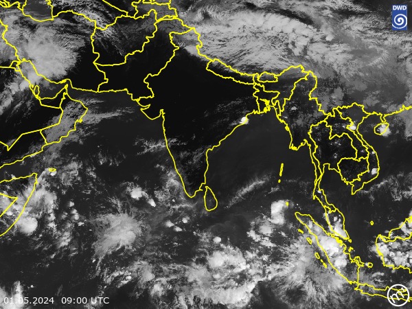Satellitenbild South Asia