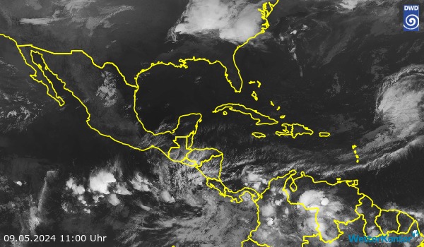 Satellitenbild Mittelamerika