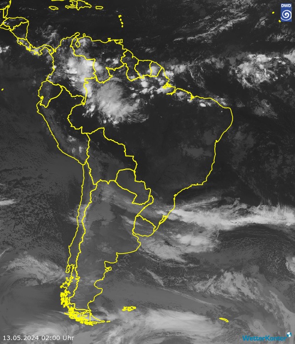 Satellitenbild Südamerika